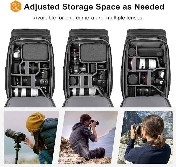 MOSISO Camera Backpack, DSLR/SLR/Mirrorless Photography Camera Bag Waterproof - Image 2