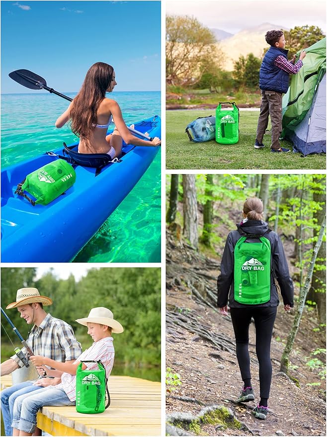HEETA Dry Bag Waterproof for Women Men, 5L/10L/20L/30L/40L Roll Top Lightweight - Image 6