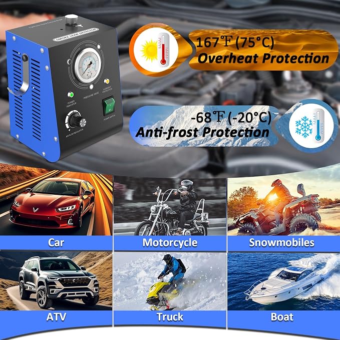 Automotive Smoke Machine Leak Detector Built in Air Pump, EVAP Automotive Smoke - Image 8