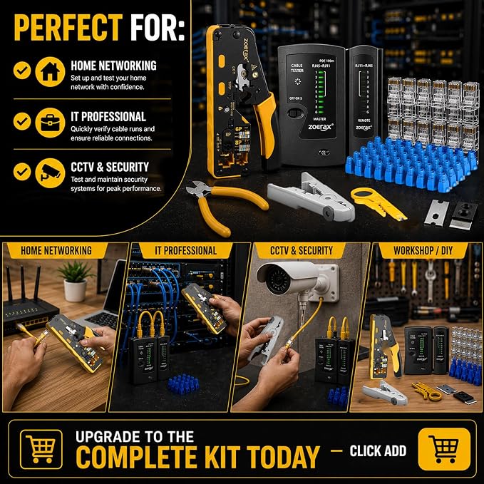 RJ45 Pass-Through Crimping Tool Kit - Image 8