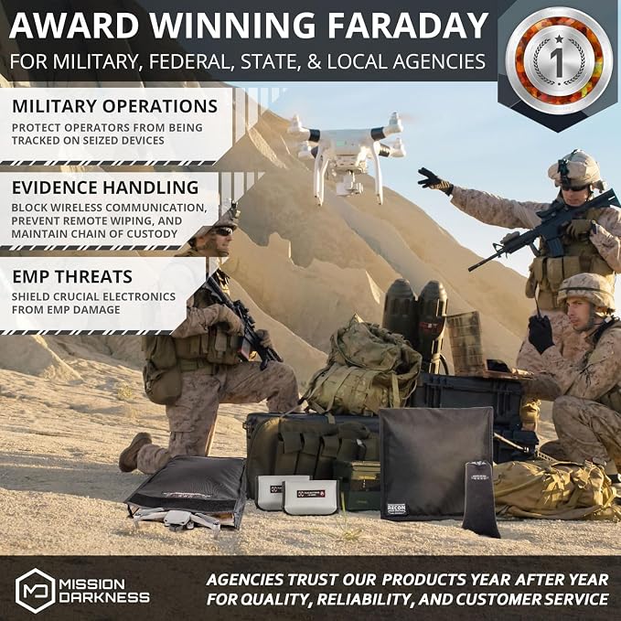 Mission Darkness Recon Faraday Drone Shield // Military-Grade RF Shielding - Image 5