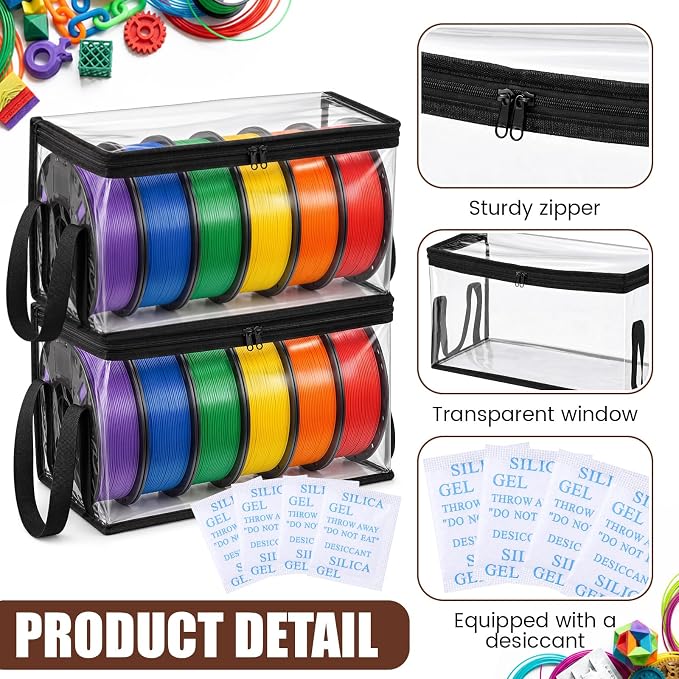 Dansydaisy 2 Pack 3D Printer Filament Storage Box - Image 3