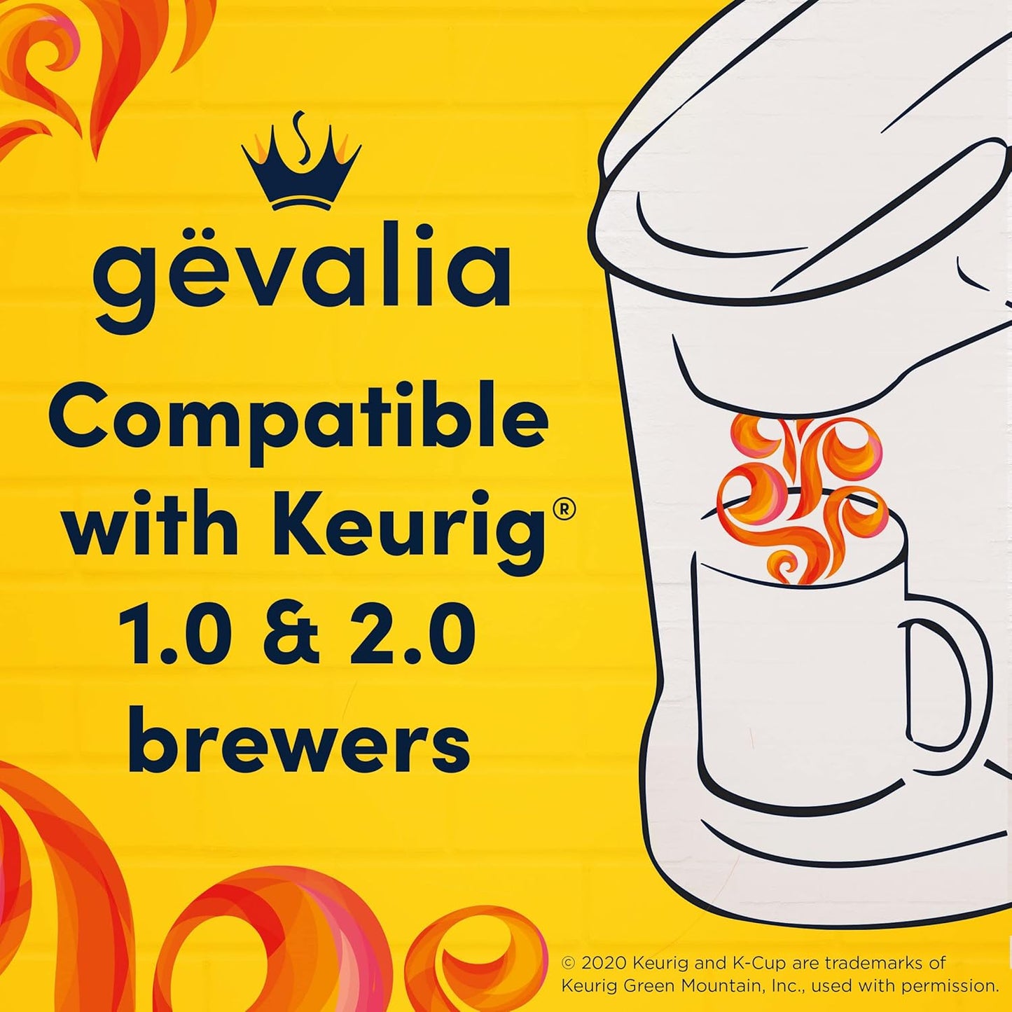 Gevalia Signature Blend Mild Light Roast K-Cup Coffee Pods (84 ct Box) (Pack of 2)
