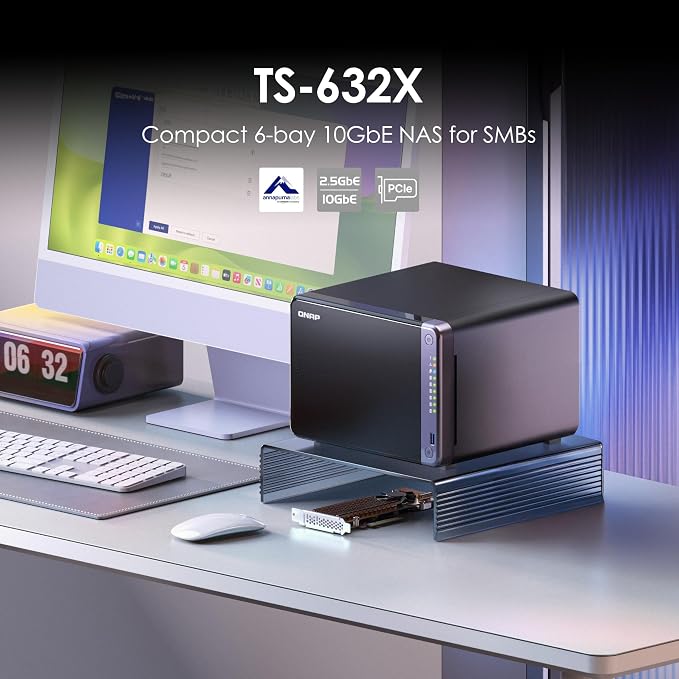 QNAP TS-632X-4G-US 6 Bay 10GbE Desktop NAS - Image 2