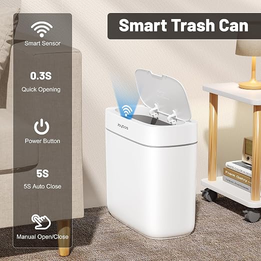 MOPALL Automatic Motion Sensor Bathroom Trash Can - Image 4