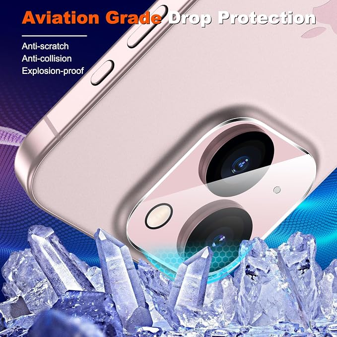WHPXJY for Camera Lens Protector for iPhone 15/15 Plus Ultra HD Tempered Glass - Image 3