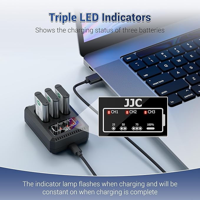 JJC DB-110 Battery Charger USB Multi-Slot - Image 7