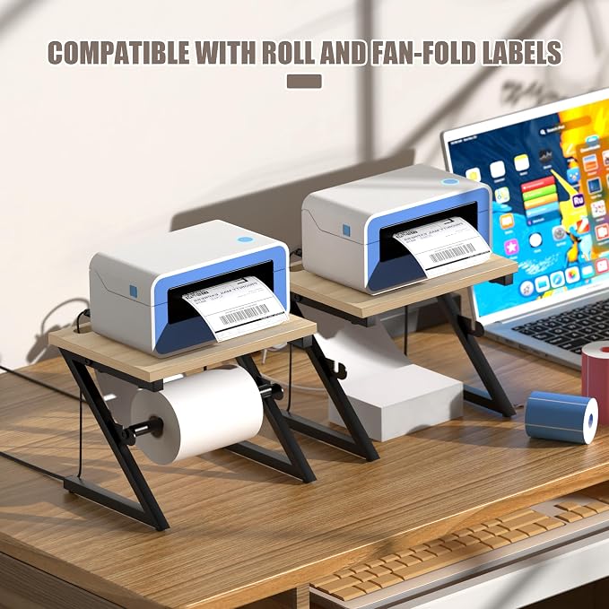 Label Holder for Rolls and Fan-fold Labels, Shipping Thermal Label Holder for - Image 3