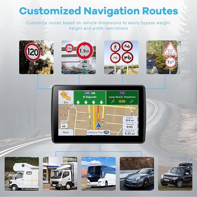 7 Inch GPS Navigator for Car Truck RV, 2026 Latest Map GPS for Car - Image 2