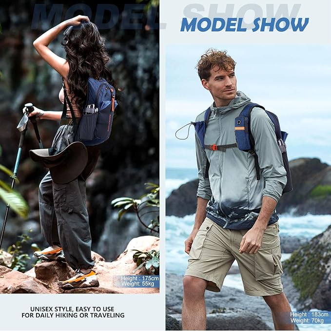 BECOJADDE 15L Small Hiking Backpack - Image 8