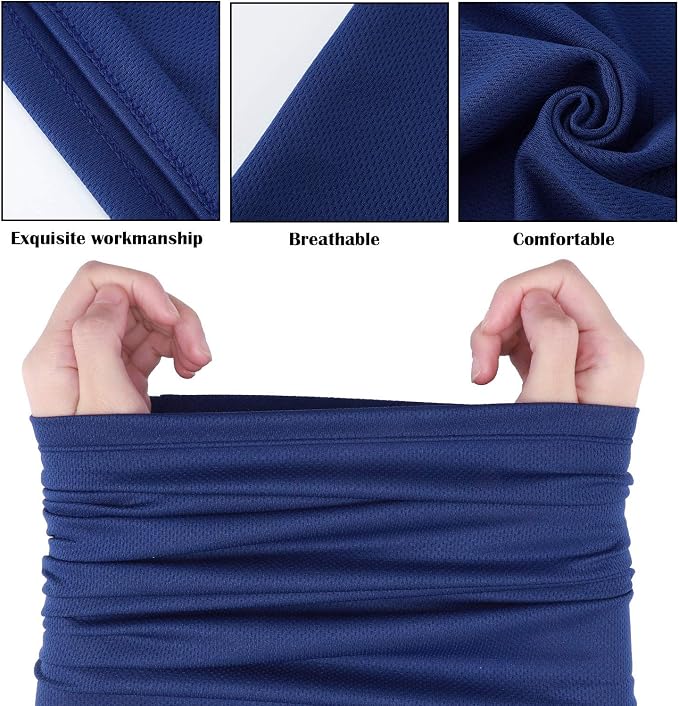 Geyoga 6 Pieces Summer UV Protection Cooling Neck Gaiter Face Clothing Neck - Image 6