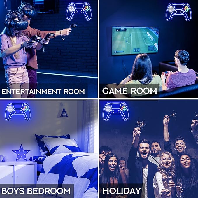 Gamer Neon Sign, Gamepad Shaped LED Neon Sign - Image 6
