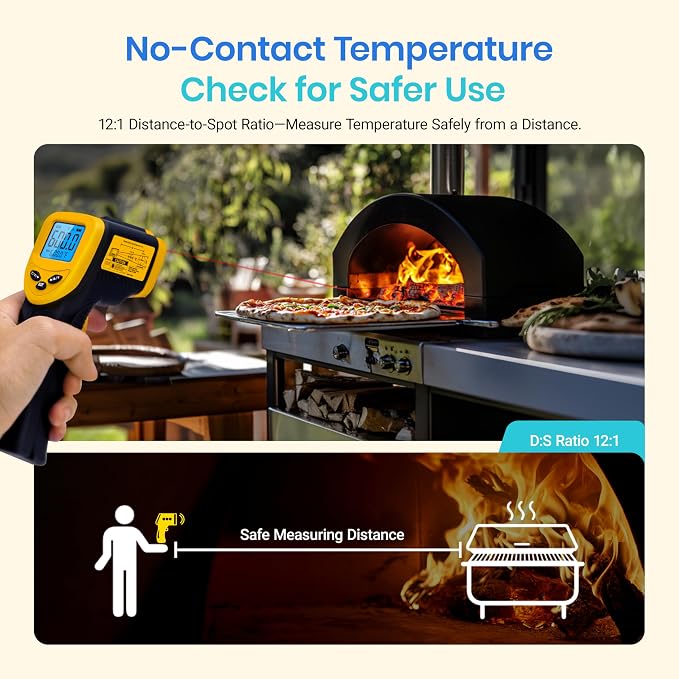 Etekcity Infrared Thermometer Laser Temperature Gun 774, Meat Food Candy Oven - Image 4