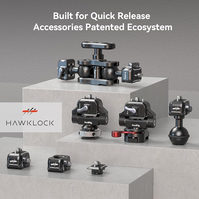SMALLRIG Quick Release Plate Drop-in HawkLock mini Quick Release Camera Mount - Image 9