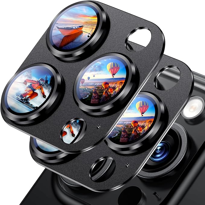Uyiton Compatible with Phone 16 Pro/Phone 16 Pro Max Camera Lens Protector by Uyiton