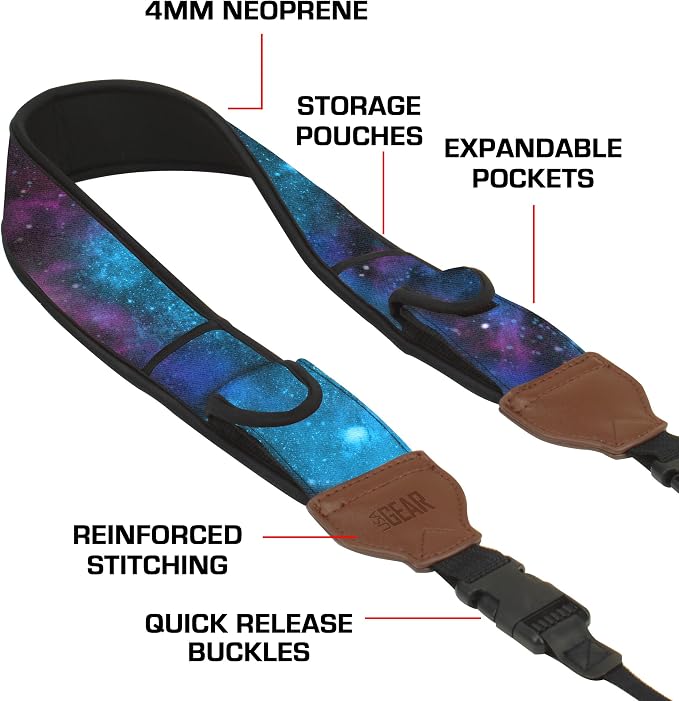 USA Gear TrueSHOT Camera Strap Neoprene Camera Straps - Image 4