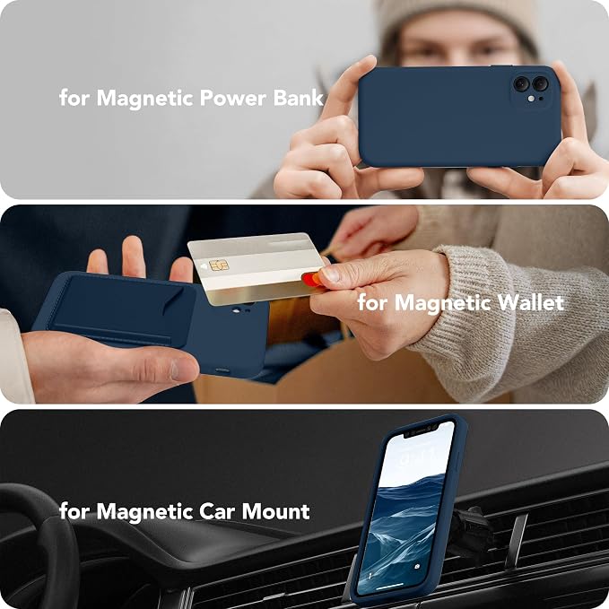 Magnetic for iPhone 11 Phone Case Silicone, Compatible - Image 4