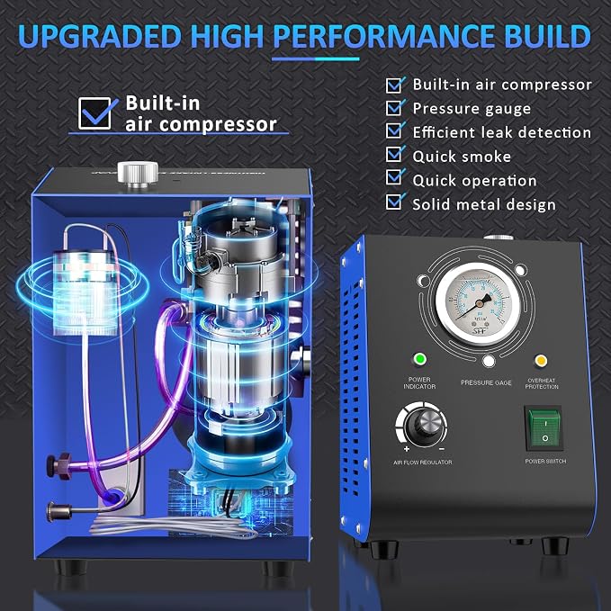 Automotive Smoke Machine, Upgraded 19PSI Leak Detector Unit Kit Dual Mode - Image 5