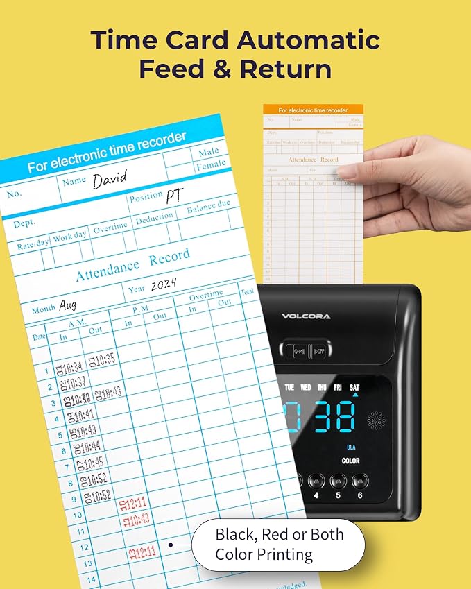 Volcora Time Clock for Employees - Image 4