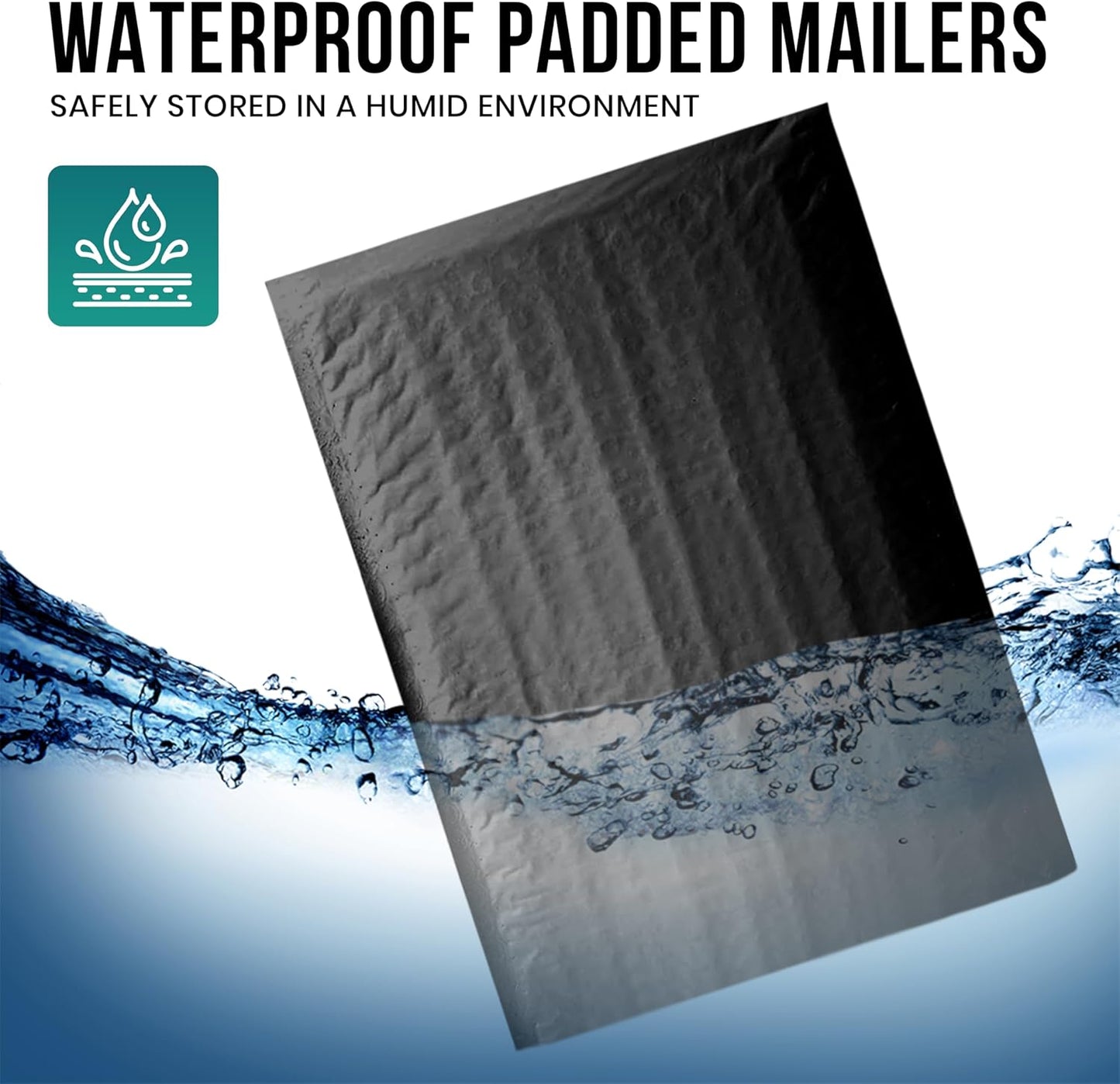 Levex - #000 4" x 8" [10 Pack] Black Poly Bubble Mailers, Padded Envelope Mailers, Packing Envelope & Mailing Bags for Shipping