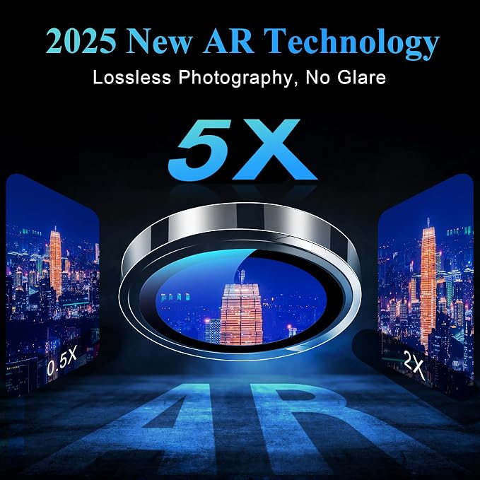 YWXTW Camera Lens Protector for iPhone 17 Pro/iPhone 17 Pro Max, Tempered Glass - Image 4