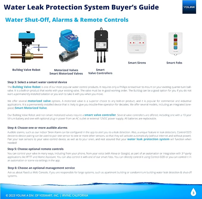 YoLink Smart Home Starter Kit: Hub & Water Leak Sensor 1, LoRa Up to 1/4 Mile - Image 6