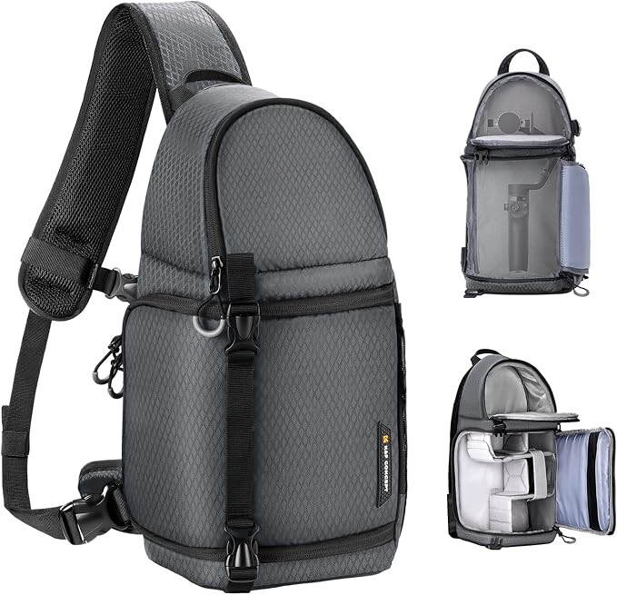 K&F CONCEPT Camera Sling Bag Crossbody Bag Camera Shoulder Backpack by KFCONCEPT