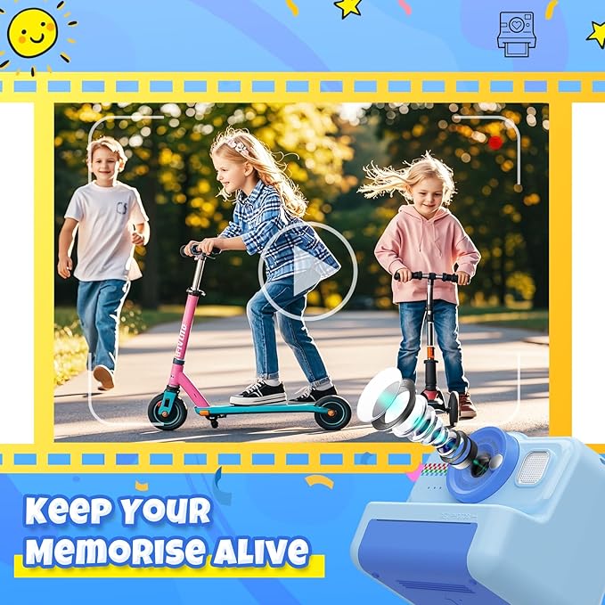 HiMont Kids Camera Instant Print, 1080P HD Instant Print Camera - Image 4