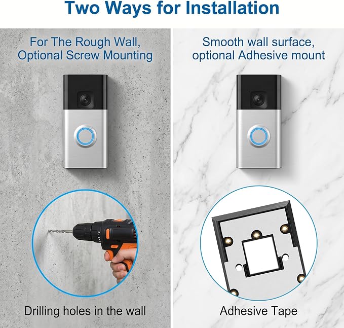 No-Drill Adhesive Doorbell Mount - Image 4