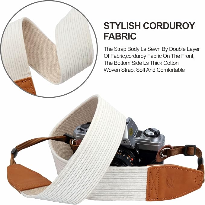 Padwa Lifestyle Corduroy Camera Strap - Image 4