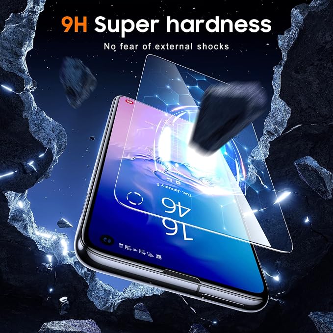 UniqueMe [3 Pack for Samsung Galaxy S10e Screen Protector, Tempered Glass 9H - Image 3