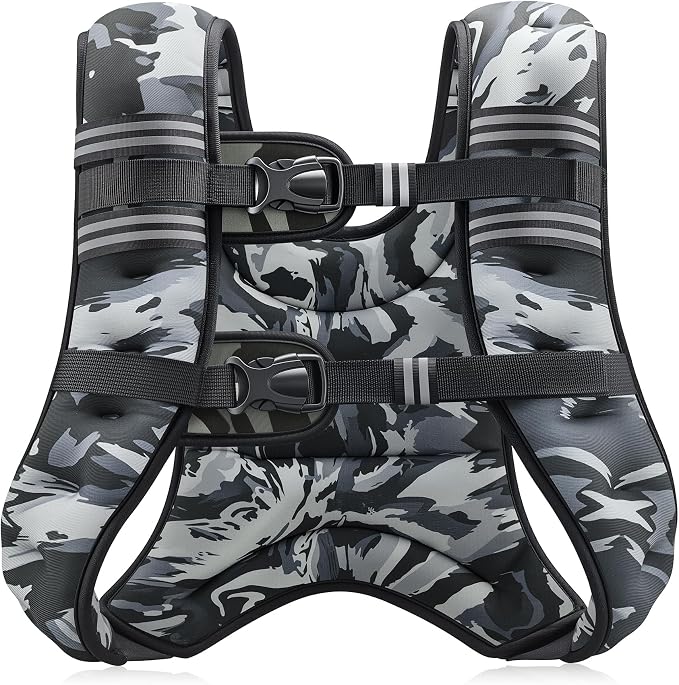 ZELUS Weighted Vest, 6lb/8lb/12lb/16lb/20lb/25lb/30lb Weight Vest by ZELUS
