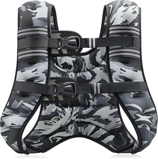 ZELUS Weighted Vest, 6lb/8lb/12lb/16lb/20lb/25lb/30lb Weight Vest by ZELUS