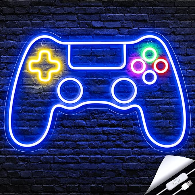 Kavaas Gamer Neon Sign, Game Controller LED Sign by Kavaas