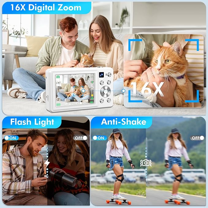 4K Digital Camera, 64MP Autofocus Vlogging Camera - Image 5