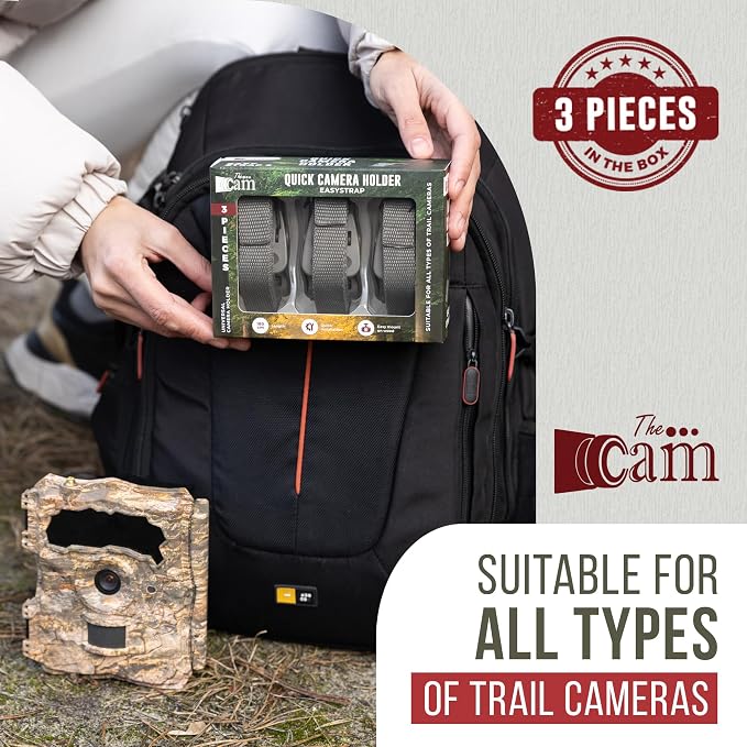 The...Cam Quick Camera Holder EasyStrap-3, Premium 3 Pack Trail Camera Straps - Image 7