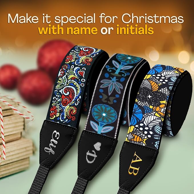 Art Tribute Custom Camera Strap Begonia Flower - Image 3