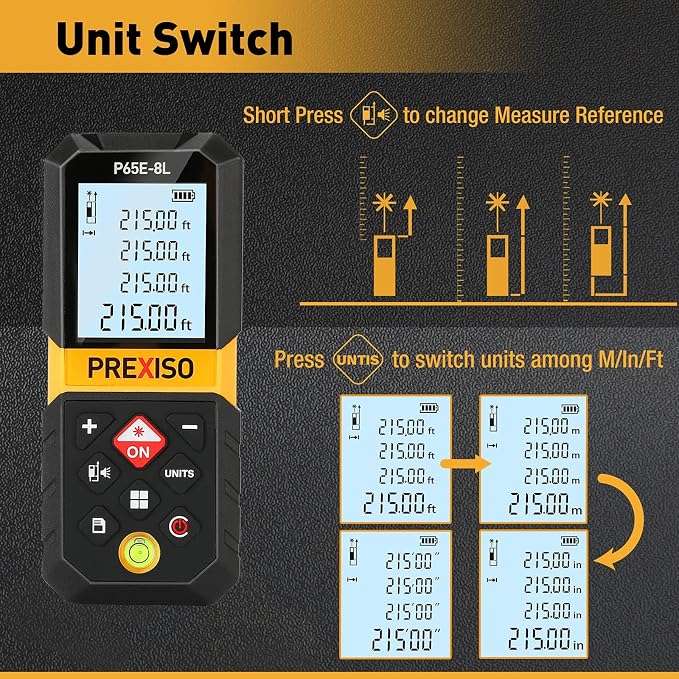 PREXISO 215Ft Laser Measure - Image 4