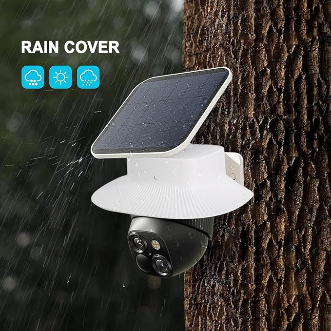 Sun Rain Shade Cover Shield for eufy Security SoloCam S340 Camera, UV-Resistant - Image 4