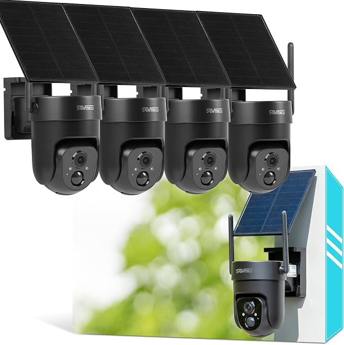 Vicohome 4QB 2K AI Solar Security Camera Wireless Outdoor, Battery Powered Cam by sovmiku