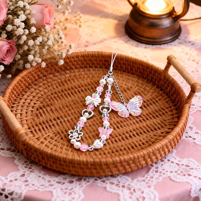 Beaded Camera Wrist Strap Cute Digital Camera Charm Lanyard, Phone Wristlet - Image 6