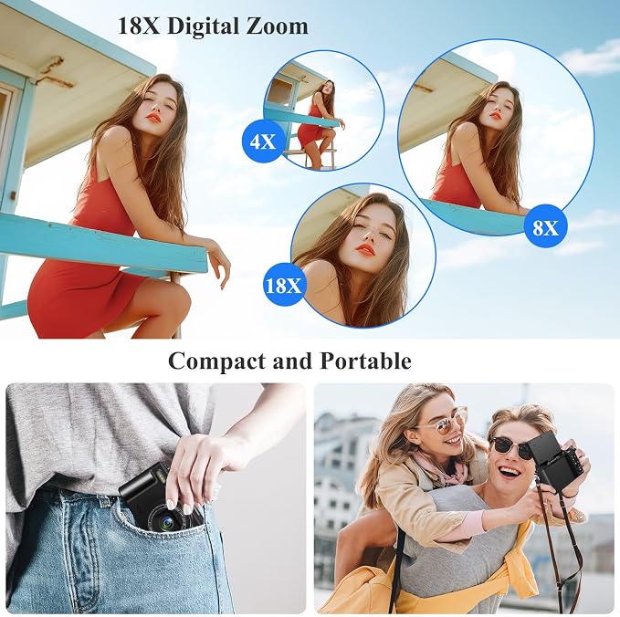 4K Digital Camera for Photography, 64MP Vlogging Camera for YouTube, WiFi Vlog - Image 4