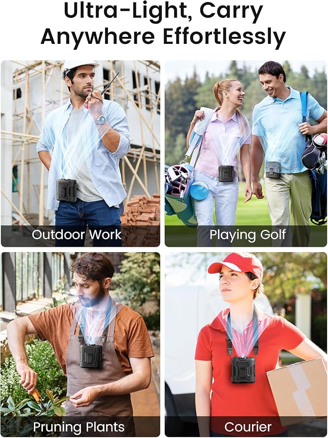 Koonie Portable Waist Clip Fan, Personal Fan - Image 4