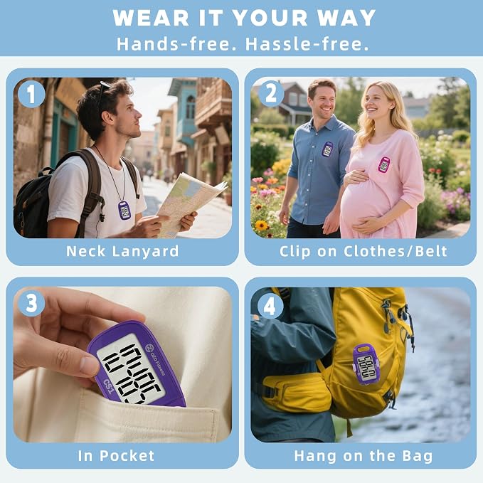 Clip-on 3D Pedometer for Walking Steps Counter - Image 8