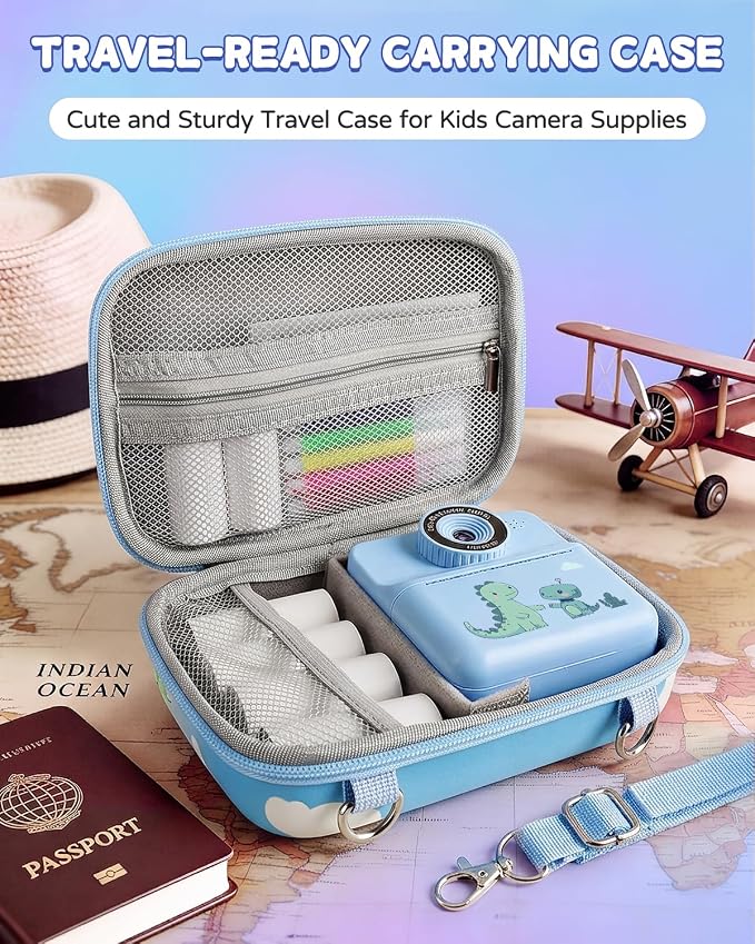 Kids Camera Instant Print with Carrying Case, Digital Selfie Camera with 6 - Image 6
