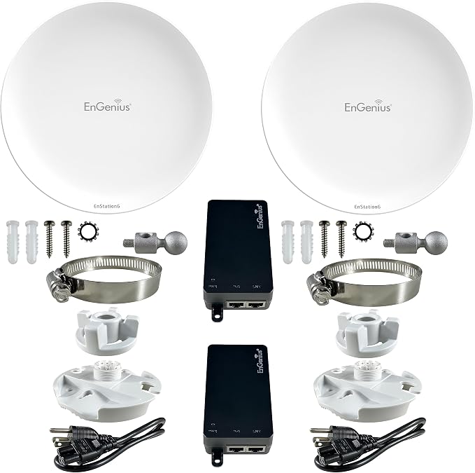 EnGenius Wi-Fi 6 5GHz 1, 200 Mbps, 2x2 Outdoor Wireless Bridge, 26 dBm - Image 9
