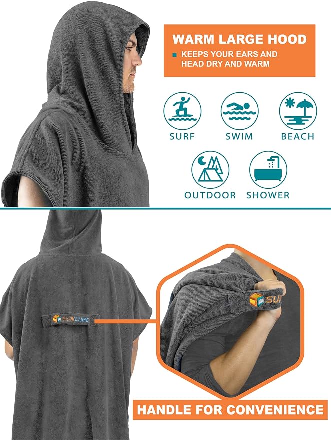 SUN CUBE Surf Poncho Changing Robe - Image 4