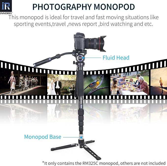 Carbon Fiber Camera Monopod INNOREL RM325C Professional Portable Compact - Image 7