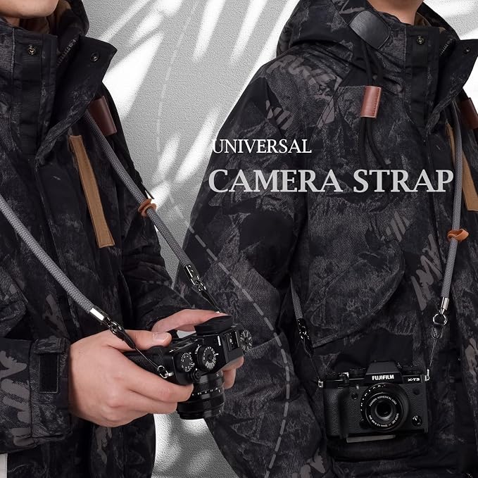VOVMOEYA Nylon Braided Camera Rope Strap, Camera Neck Shoulder Strap - Image 2