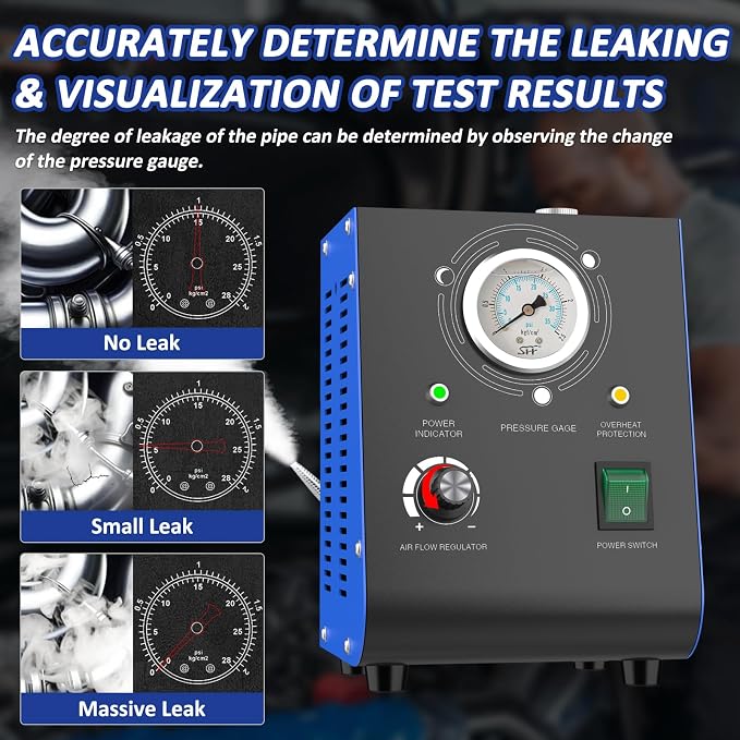 Automotive Smoke Machine Leak Detector, 19PSI Upgraded Dual Mode - Image 4